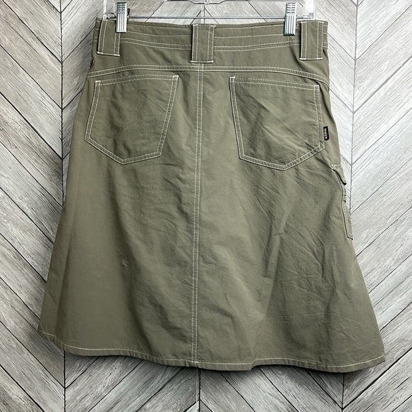 KUHL Womens Khaki Cargo Outdoor Skirt Size 6 - Picture 4 of 9